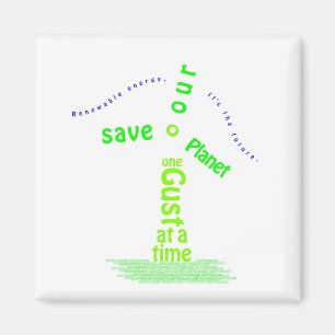 Imán Tipografía del molino de viento