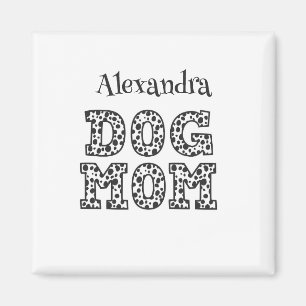 Imán Tipografía gráfica de la madre del perro con punto