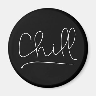 Imán Tipografía minimalista de Chill