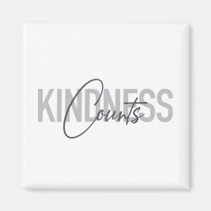 Imán Tipografía moderna, simple, fresca de Kindness Cou