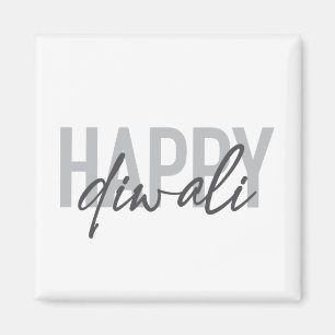 Imán Tipografía moderna, simple, fresca Feliz Diwali