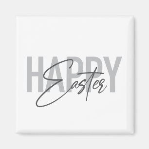Imán Tipografía moderna, simple, fresca Feliz Pascua
