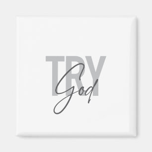 Imán Tipografía moderna, simple, fresca y de moda de Tr