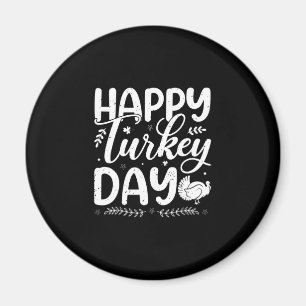 Imán Tipografía otoñal del "Feliz Día de Turquía" festi