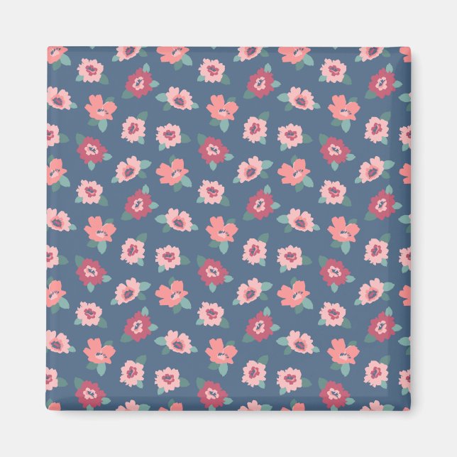 Imán Tipos de flores (Frente)