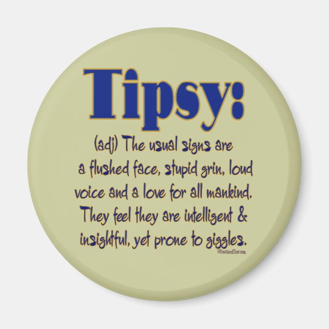 Imán Tipsy de definición (Frente)