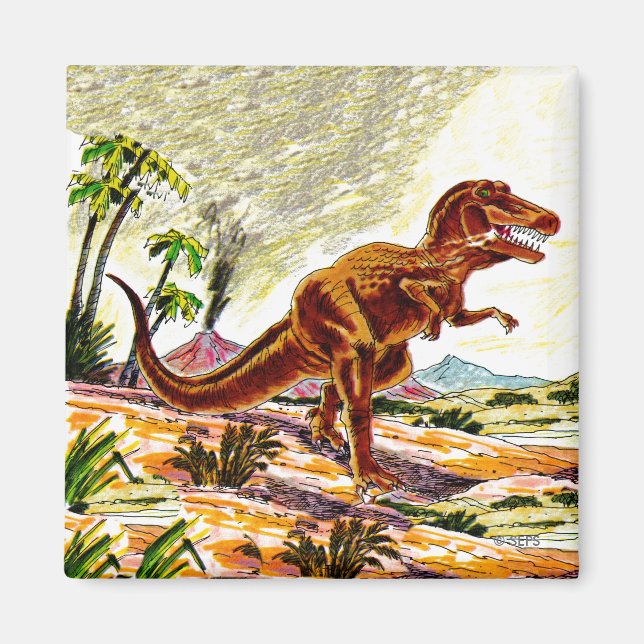 Imán Tirannosauro Rex Dinosaurio (Frente)