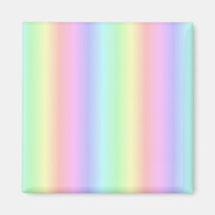 Imán Tiras de arcoiris Pastel - Patrón