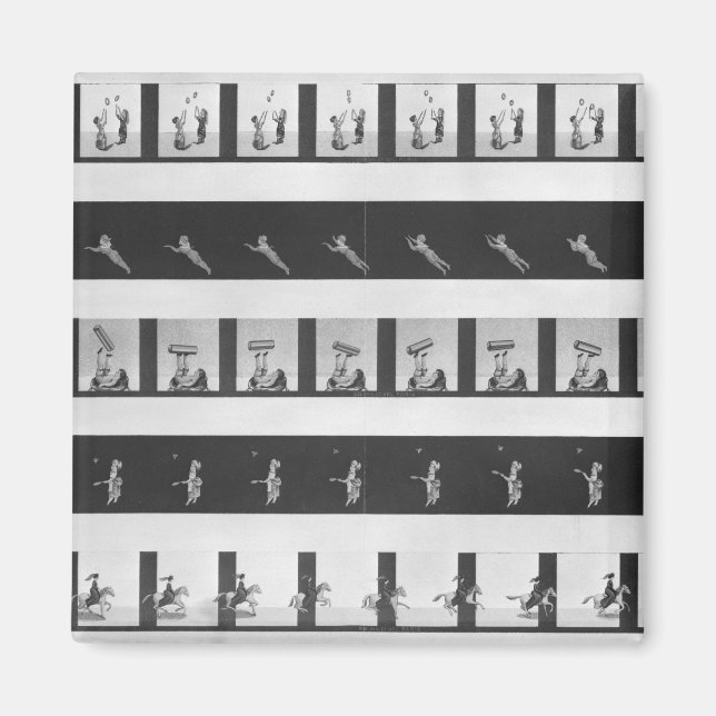 Imán Tiras de imagen para un praxinoscopio (Frente)