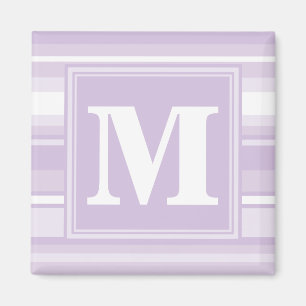 Imán Tiras moradas monogramo