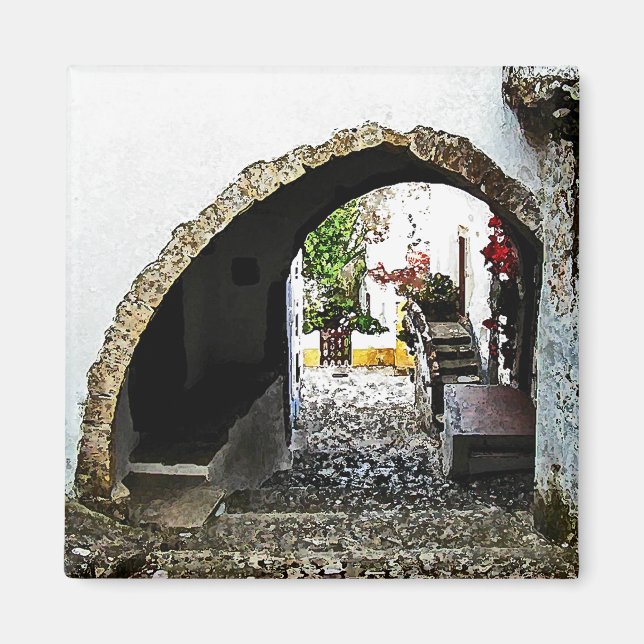 Imán Tiro con arco en Obidos Portugal (Frente)