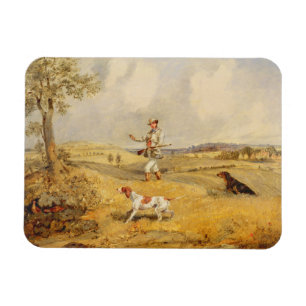 Imán Tiroteo de la perdiz (aceite en el panel)