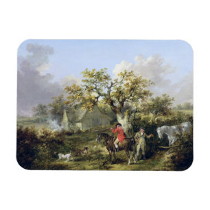 Imán Tiroteo de la perdiz (aceite en lona)