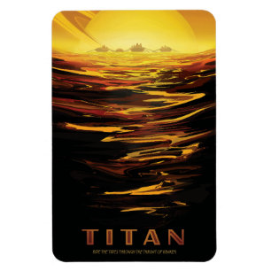 Imán Titán mayor luna del planeta Saturno