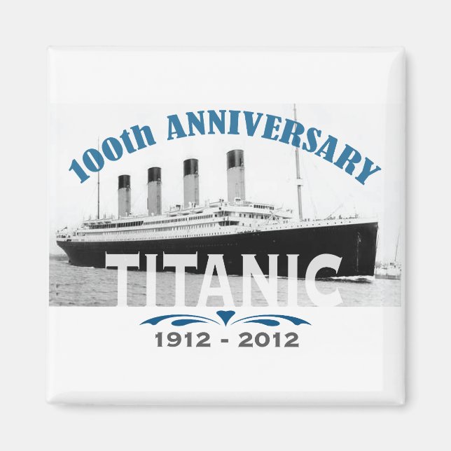 Imán Titanic Hundiendo 100 Aniversario (Frente)