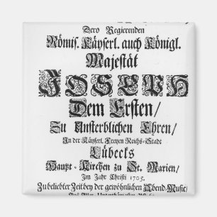 Imán Titlepage de Abendmusik, 1705