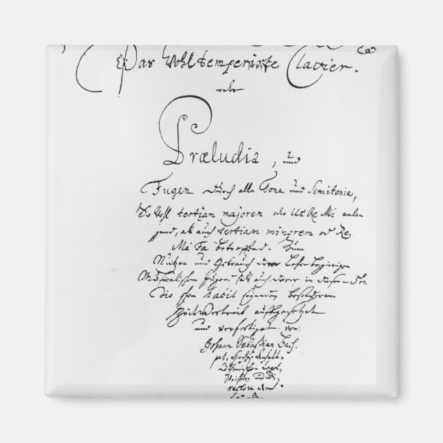 Imán Titular escrito a mano de The Well Temned (Frente)