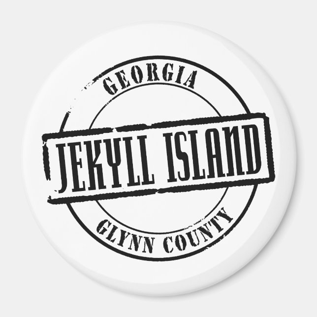 Imán Título de la isla Jekyll (Frente)