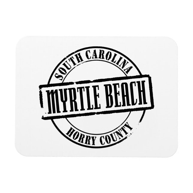 Imán Título de Myrtle Beach (Horizontal)