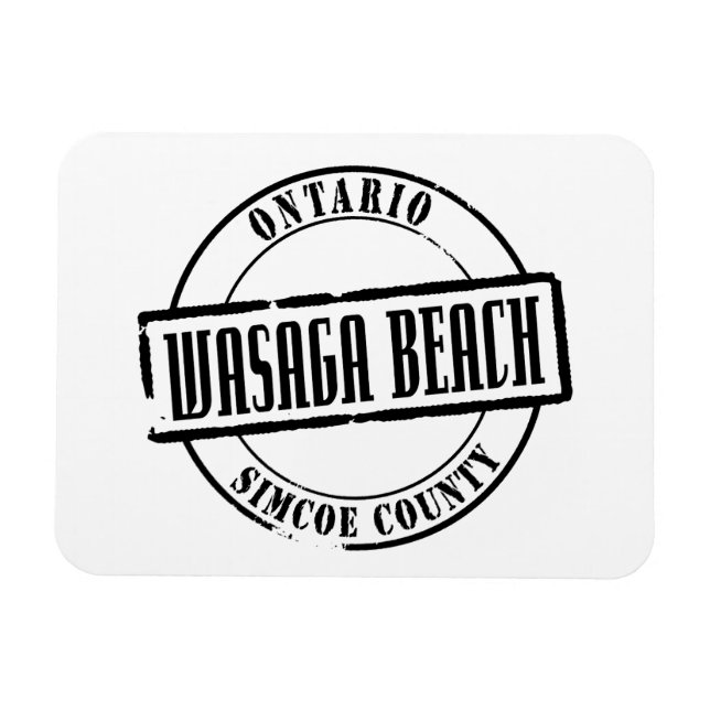 Imán Título de playa de Wasaga (Horizontal)