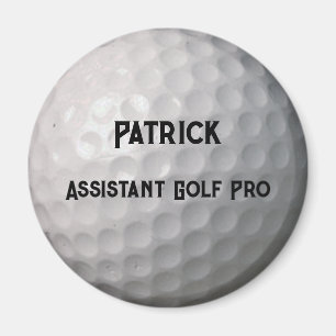 Imán Título del nombre personalizado de la bola de golf