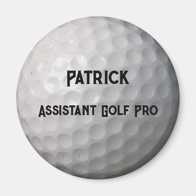 Imán Título del nombre personalizado de la bola de golf (Frente)