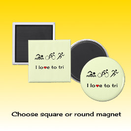 Imán Título del pictograma motivador de triatlón