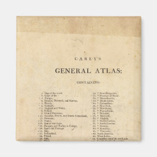 Imán Título Página Atlas generales de Carey