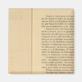 Imán Título Página del Atlas de México 1874