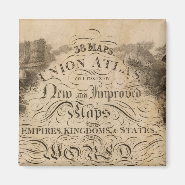 Imán Título Página Unión atlas (Frente)