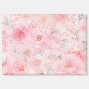 Imán Título  Rubor Floral Acuarela