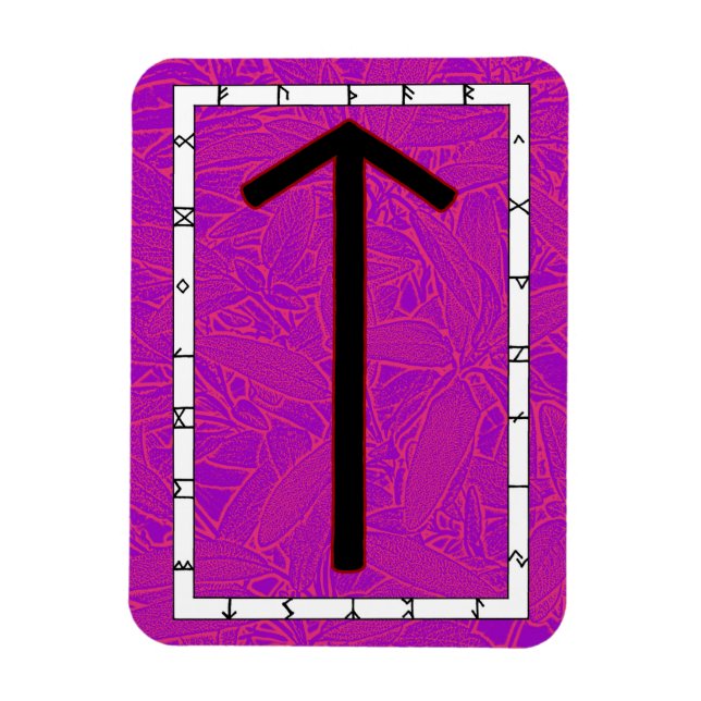 Imán Tiwaz Viking Rune Magnet - ¡Victoria! (Vertical)