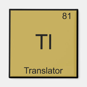 Imán Tl - Traductor Símbolo de elemento de química di