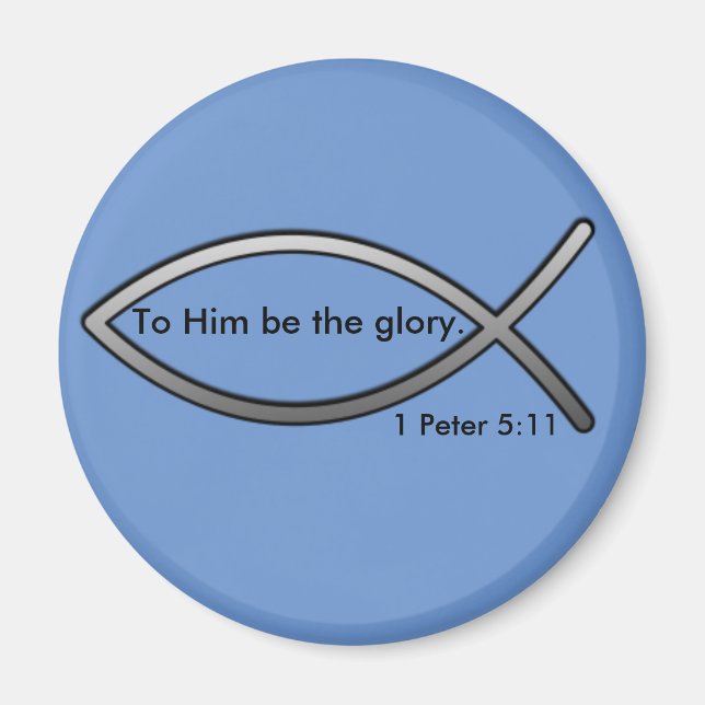 Imán To Him be the glory Quote Magnet (Frente)