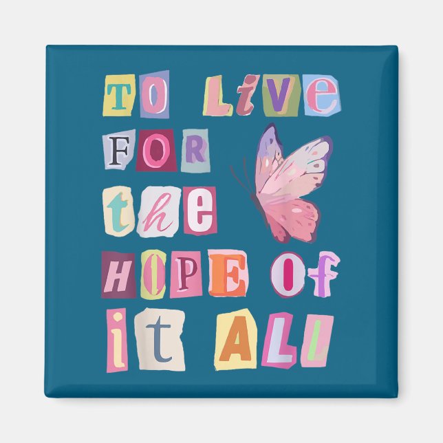 Imán To Live For The Hope Of It Music  (Frente)