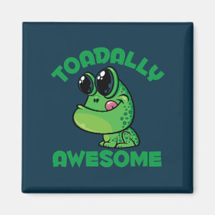 Imán Toad Personalizado feliz y asombroso