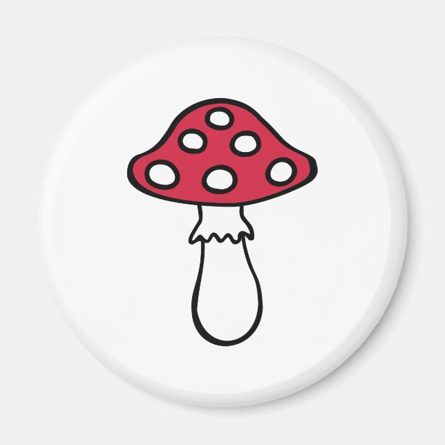 Imán Toadstool fly agaric (Frente)
