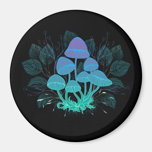 Imán Toadstools en Bushes (Frente)