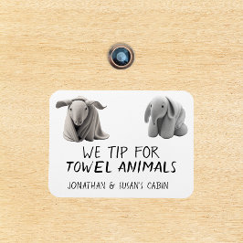 Imán Toalla de animales Divertido marcador de la puerta