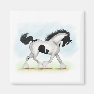 Imán Tobiano Gypsy Vanner Horse