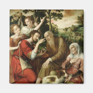 Imán Tobias que cura la ceguera de su padre, 1563