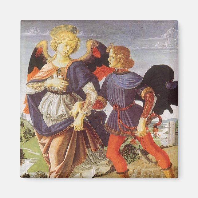Imán Tobias y el ángel de Andrea del Verrocchio (Frente)