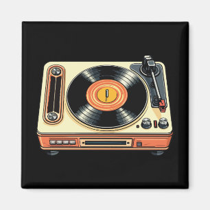 Imán Tocadiscos de vinilo retro