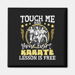 Imán Tócame y tu primera lección de karate es gratis -