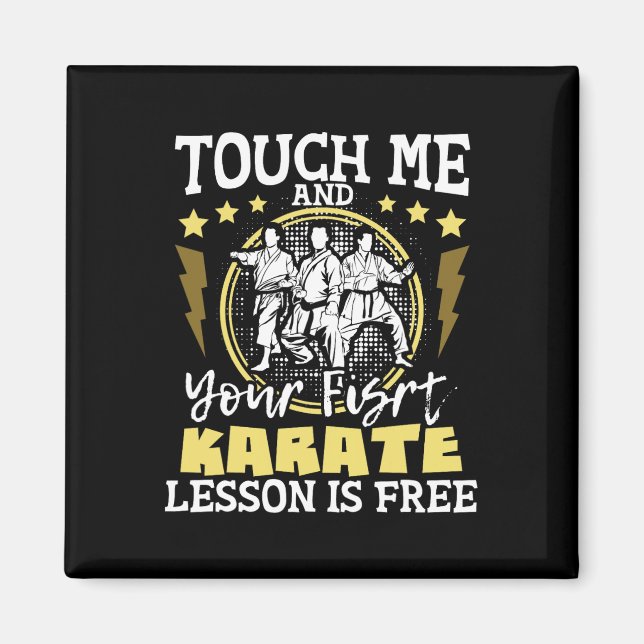Imán Tócame y tu primera lección de karate es gratis -  (Frente)