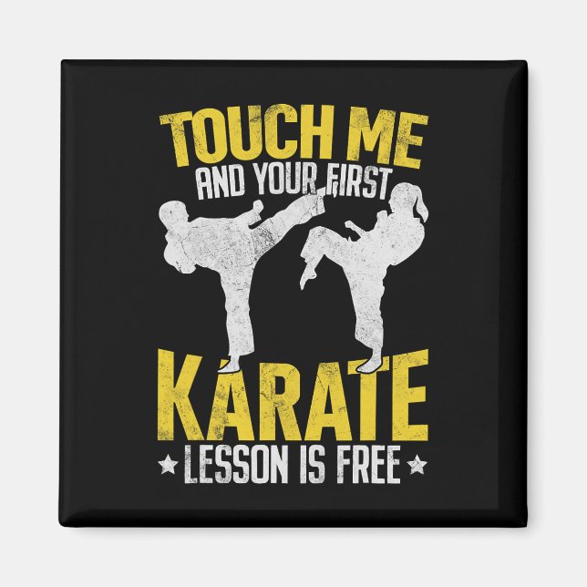 Imán Tócame y tu primera lección de karate es gratis Ma (Frente)