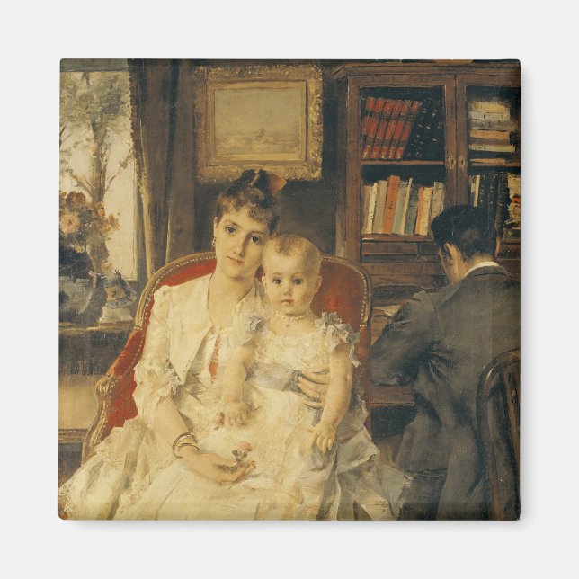 Imán Toda la felicidad c.1880 (Frente)