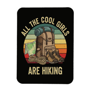 Imán Todas las chicas geniales están haciendo senderism
