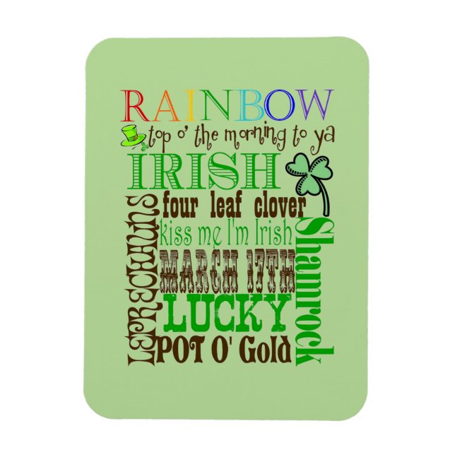 Imán Todas las cosas irlandés (Vertical)