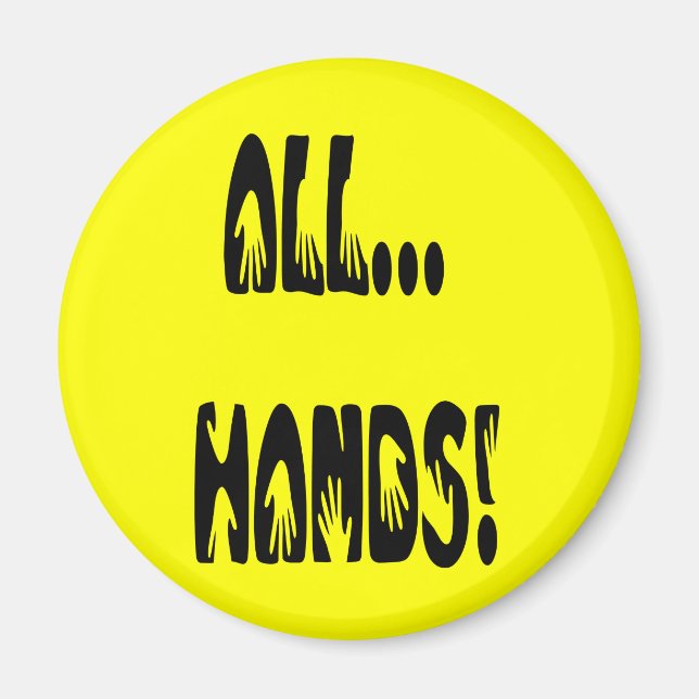 Imán Todas las manos. (Frente)